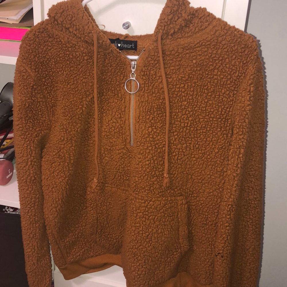 Quarter zip sweater.
